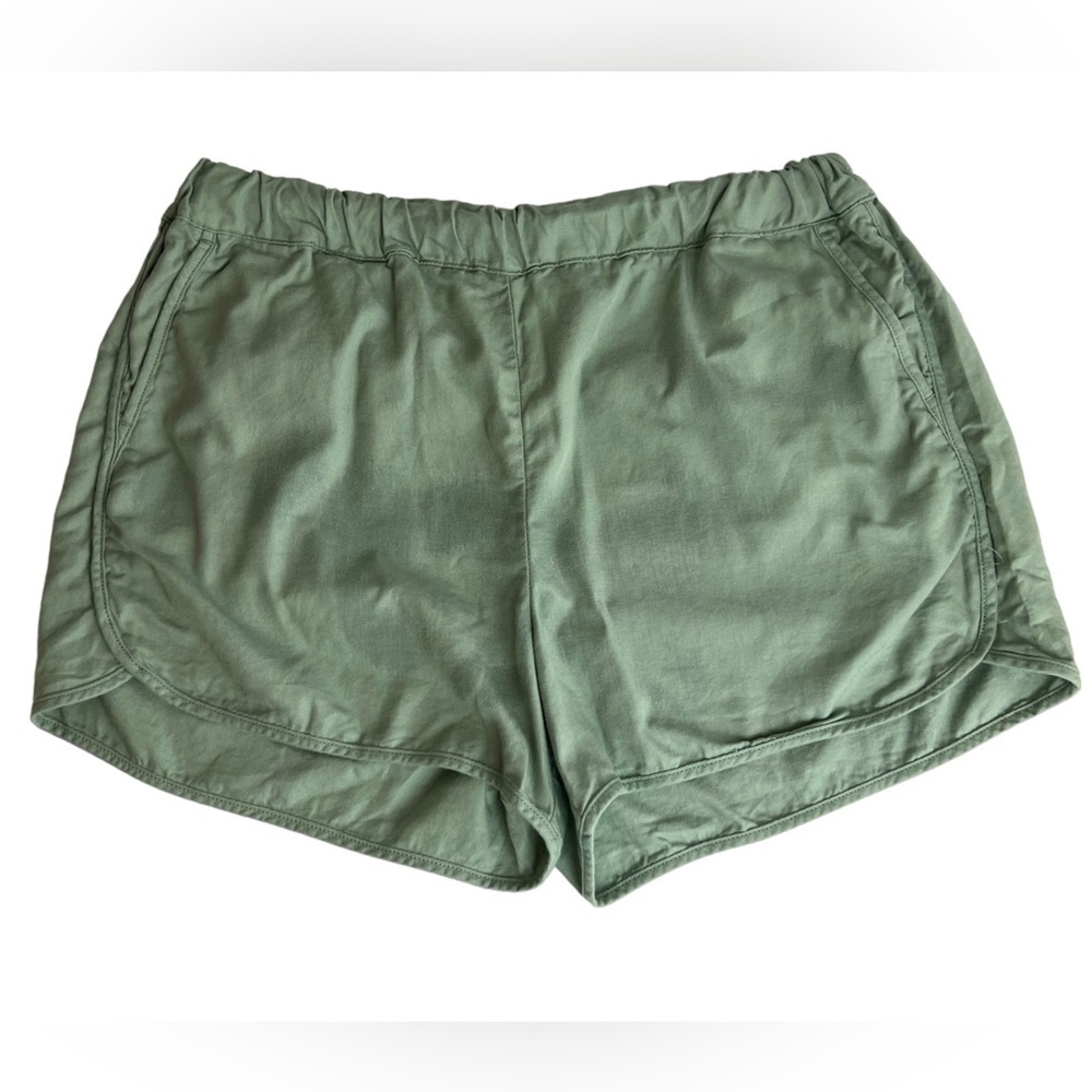 Madewell Shorts Olive Green Elastic Waist Pockets Athletic Size Medium​​